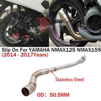 Slip On For YAMAHA NMAX125 NMAX155 NMAX 125 155 2015-2017 Motorcycle Exhaust Escape System Moto Modify Muffler Front Link Pipe