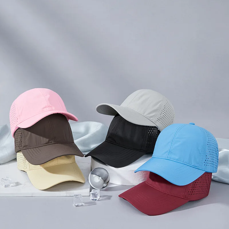 Ercheng Cappellino Baseball Rete Berretto da Baseball Berretto da Sole per Uomo Berretto con Visiera Berretto Estivo in Rete Traspirante Cappello da Sole da Donna,Grigio