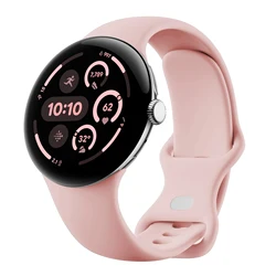 Sport Silicone Strap - Premium Wristband for Pixel 3 45mm Large (Pink)