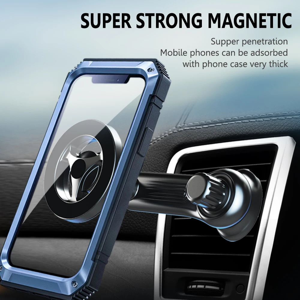 Auto Magnet Telefon halter in Auto Ständer Magnet Handy Halterung Auto  Magnet Rund halter für iPhone 12 Pro Max Samsung - AliExpress