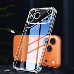 Ultra Thin Transparent Shockproof Phone Case with Soft TPU and Clear Back Cover - iPhone 18 Pro Max (Clear)