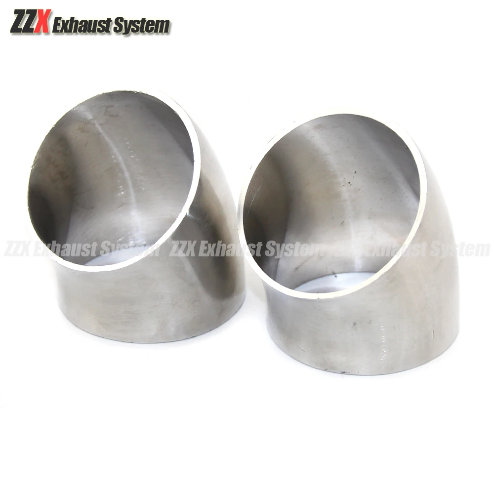 304 Stainless steel 45 degree elbow Flange OD 19/22/25/28/32/34/38/40/42/45/48/51/52/53mm for automobile exhaust pipe connection pipe fitting welding elbow fittings welded elbow welding pipe fittings round pipe fitting