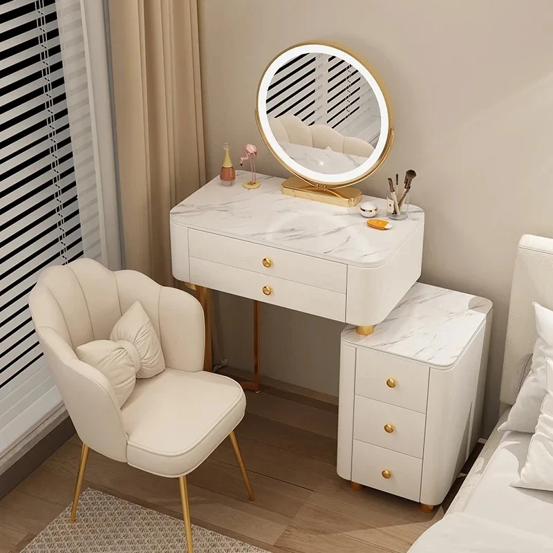 모던 북유럽 침실 소녀 드레싱 테이블, 메이크업 정리함, 럭셔리 홈 가구 
