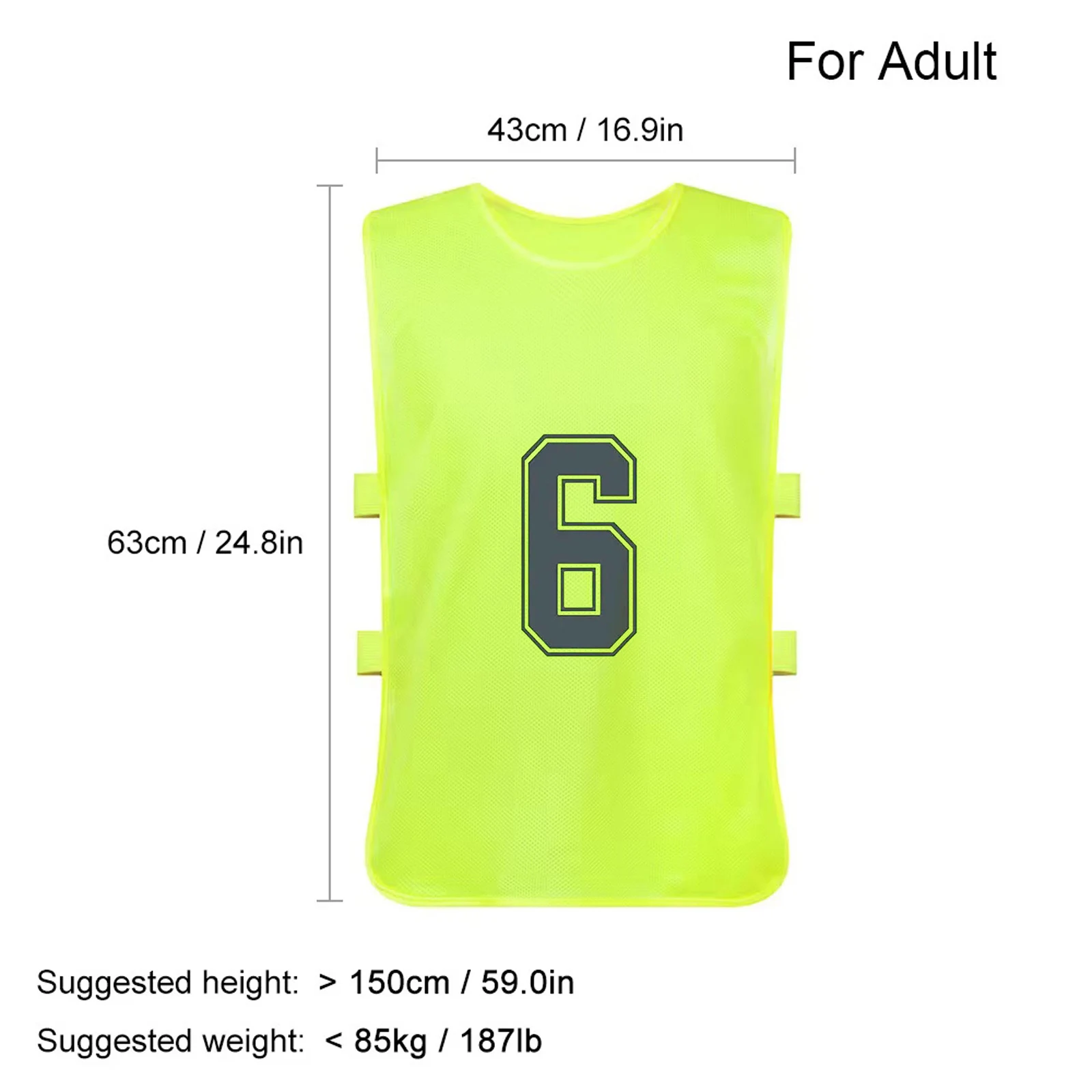Dossards Réversibles Football - Maille Respirante, 5 Coloris, Personnalisation Possible (tailles Adulte & Jeune)