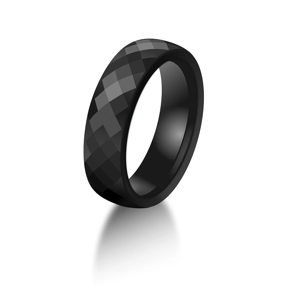Hypoallergenic Men's Ceramic Ring - 6mm Comfort Fit Band in Multicolor Options, Elegant Fashion Jewelry Gift