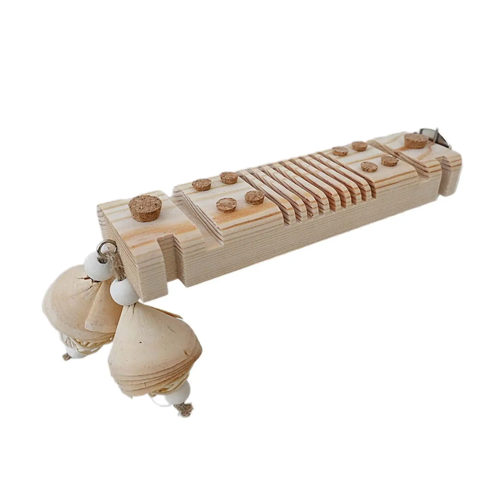 Parrot Chewing Toy with Stopper Pet Toy Attractive Training Parrot Cage Bite for Birds Parakeet Cockatiel Lovebirds Budgies