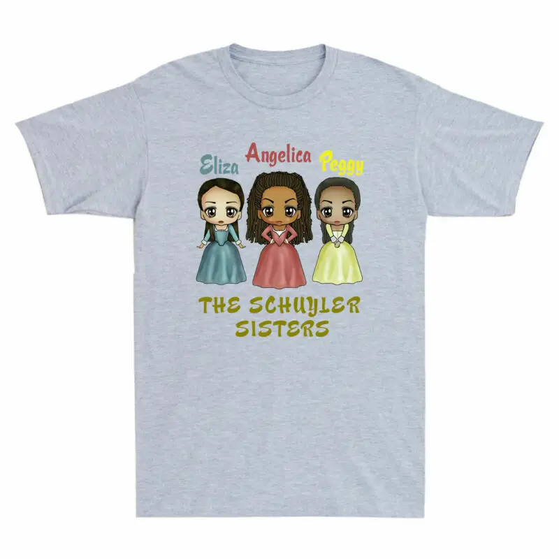 Eliza Angelica Peggy The Schuyler Sisters Hamilton Kawaii Art T