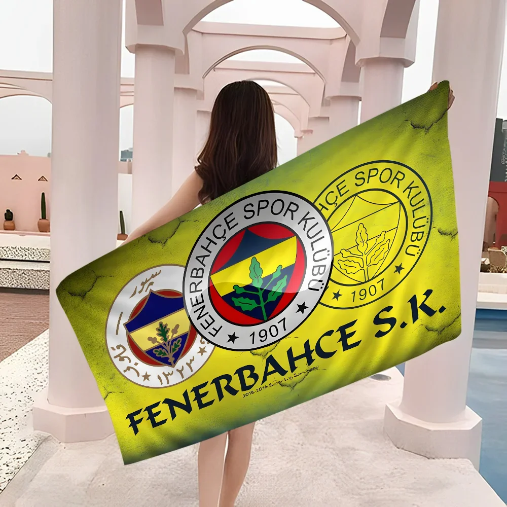 Fenerbahce 1907 Bath Towel Microfiber Soft Water Absorbing Breathable For Girl Kids Decorative Cartoon Beach Towel 6