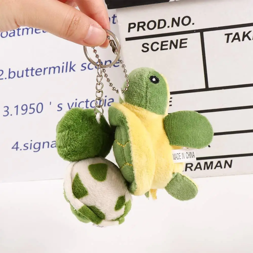 Children Toy Gifts Sea Turtle Bag Pendant PP Cotton Plush Key Chain Korean Style Key Buckle Tortoise Pendant Women Key Holder