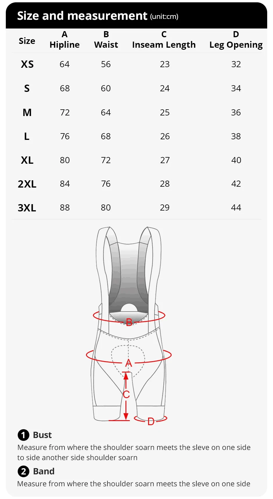Description Picture 3 of itemCycling Bib Shorts Men Outdoor Wear Bike Cycling 6 Hours Padded Riding Bib Tights Bicycle Clothing