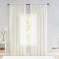Bedroom White Tulle Curtain New Lace Light Transparent Princess Curtain Elegant Living Room Half Curtain 2