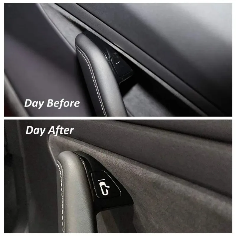 Car Door Open Exit Button Sticker for Tesla Model 3 Y Luminous Stickers Reminder