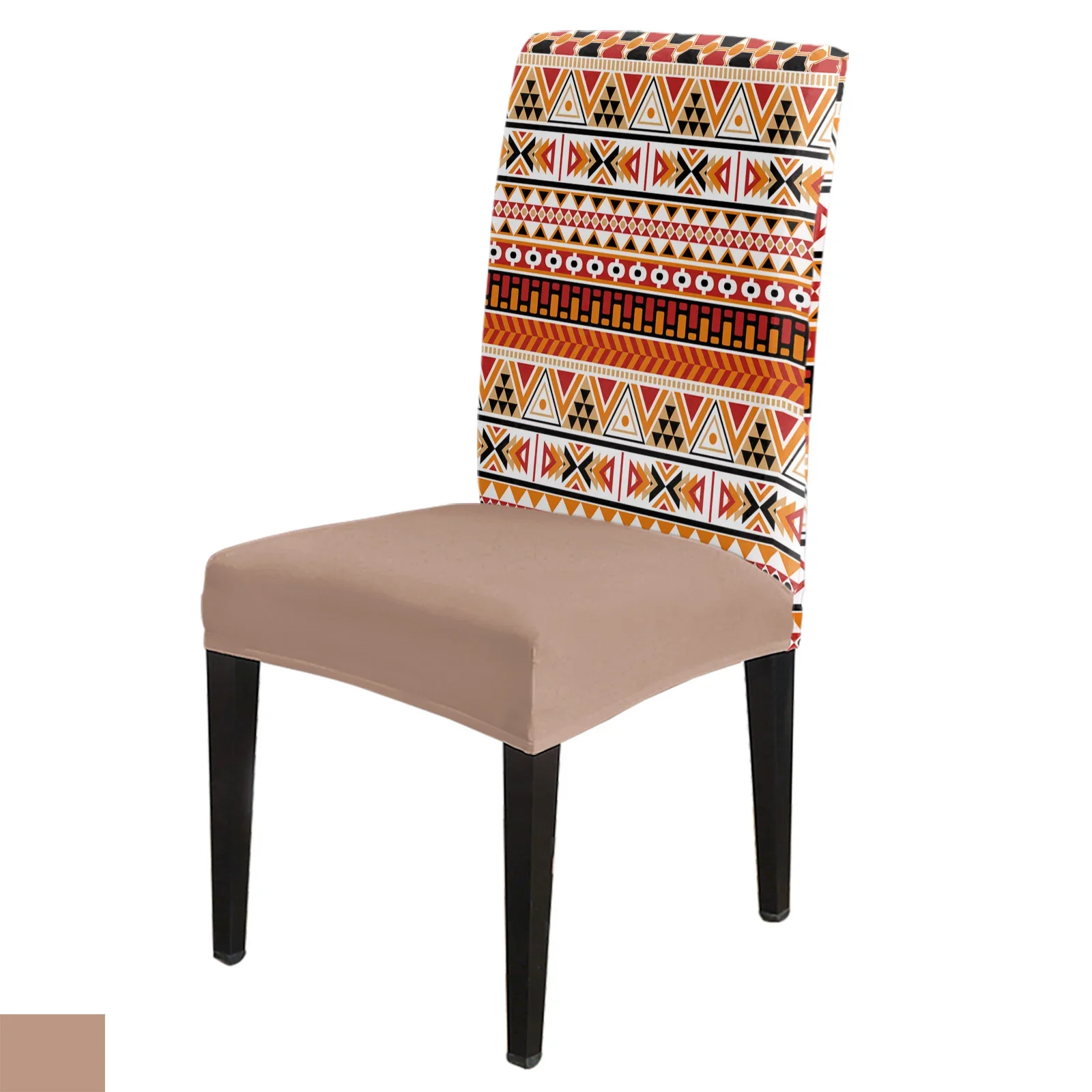 

Aztec Traditional Ethnic Dining Chair Cover 4/6/8PCS Spandex Elastic Chair Slipcover Case for Wedding Hotel Banquet Dining Room