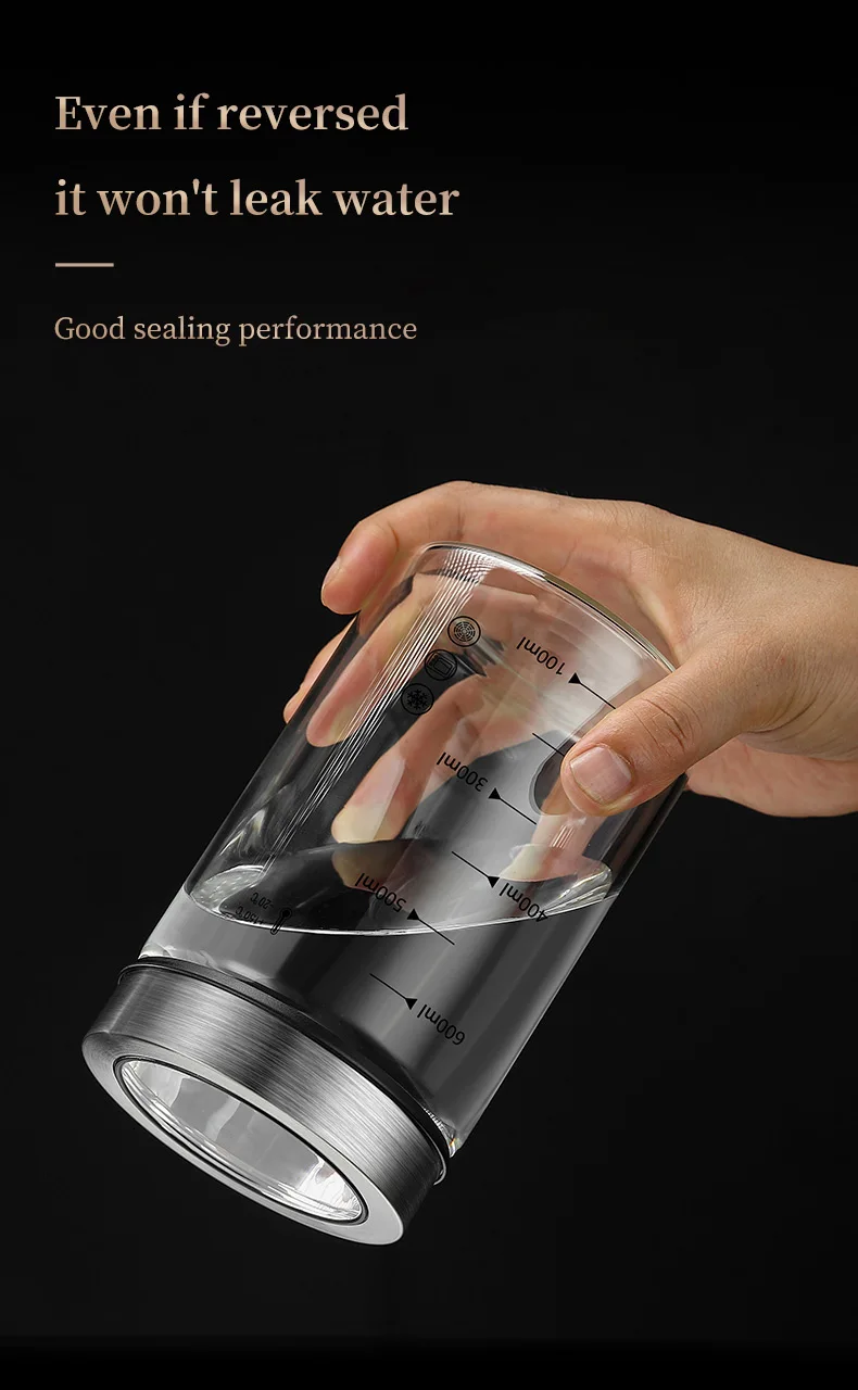 High Borosilicate Glass Storage Jar - Moisture-Proof Kitchen Sealed Container for Coffee Beans