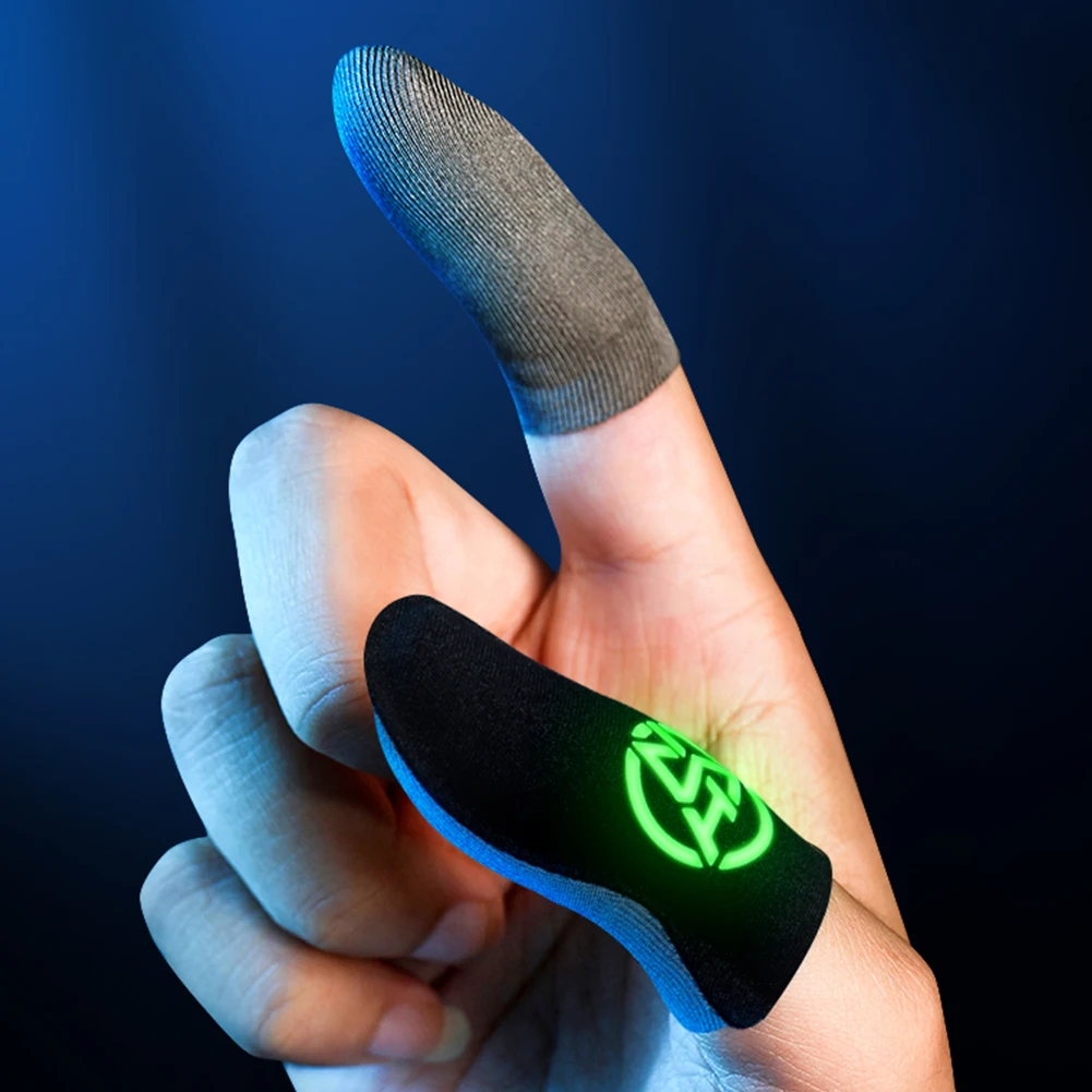 20 Pcs 손가락 끝 커버 PUBG 게이머를위한 땀 방지 모바일 손가락 장갑 터치 스크린 모바일 게임용 미끄럼 방지 손가락 보호대 커버
