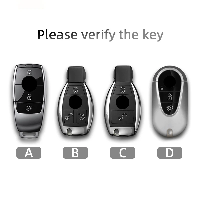 Premium Car Key Cover Shell for Mercedes Benz - Sleek & Durable Keyless Entry Protection