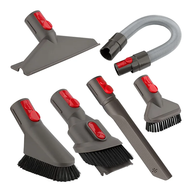 

Flat Suction Nozzle Head For Dyson V7 V8 V10 V11 V12 V15 Vacuum Cleaner Mattress Brush Head Round Brush Soft Brush Parts