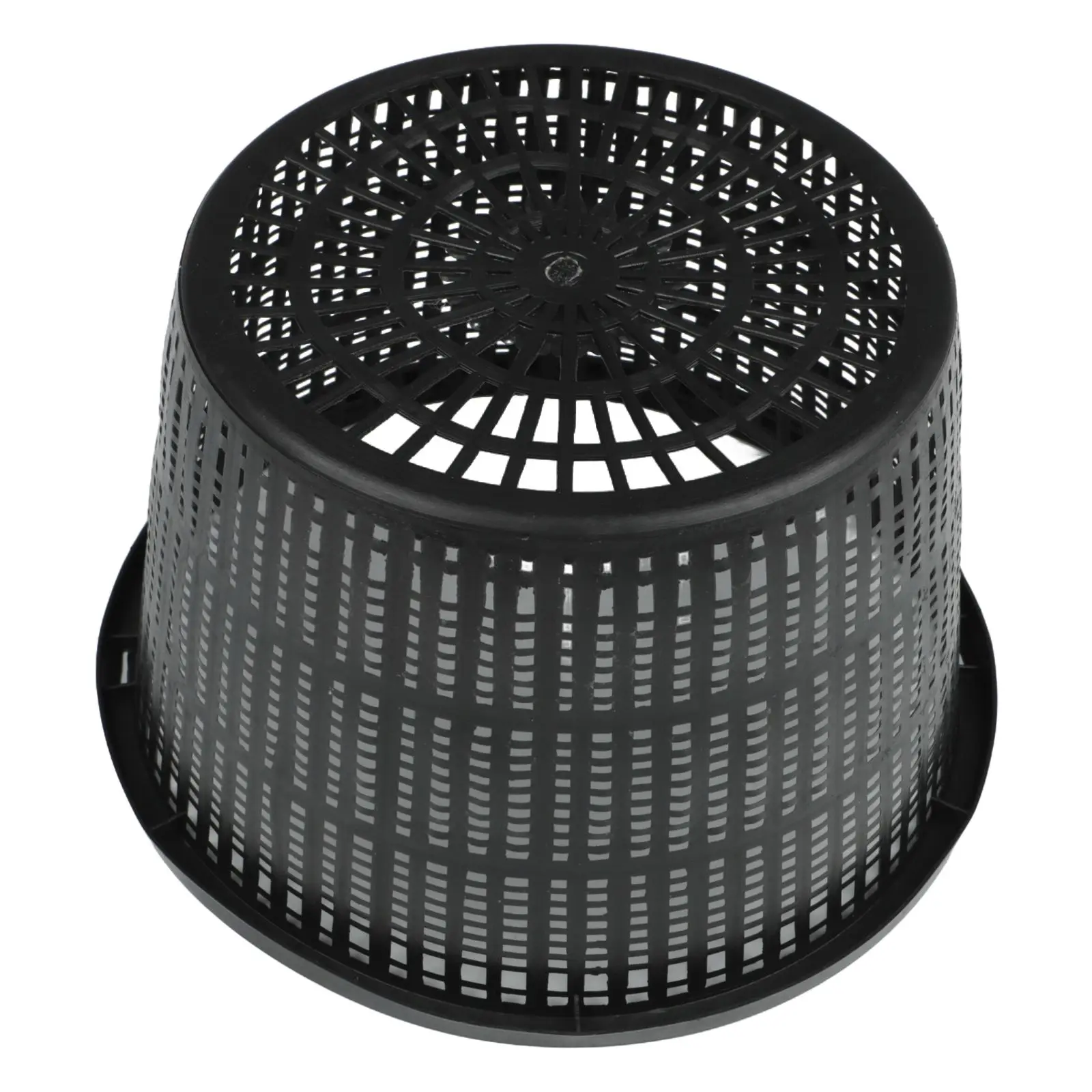 Set of 5 Large 8.3-inch Aquatic Plant Mesh Baskets - Plastic Flower Pot Garden Decor Accessories