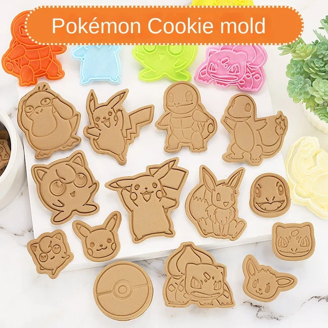 Pokemon Pikachu Cookie Mould 3d Cartoon Anime Baking Tool Cookie Candy  Cookie Pastry Press Mould Plastic Kitchen Accessories New - Action Figures  - AliExpress