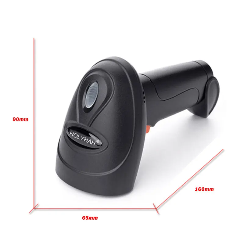 HOLYHAH A60 Laser Barcode Scanner A60D wireless 2D And A66D Bluetooth 1D/2D QR Bar Code Reader PDF417 for IOS Android IPAD