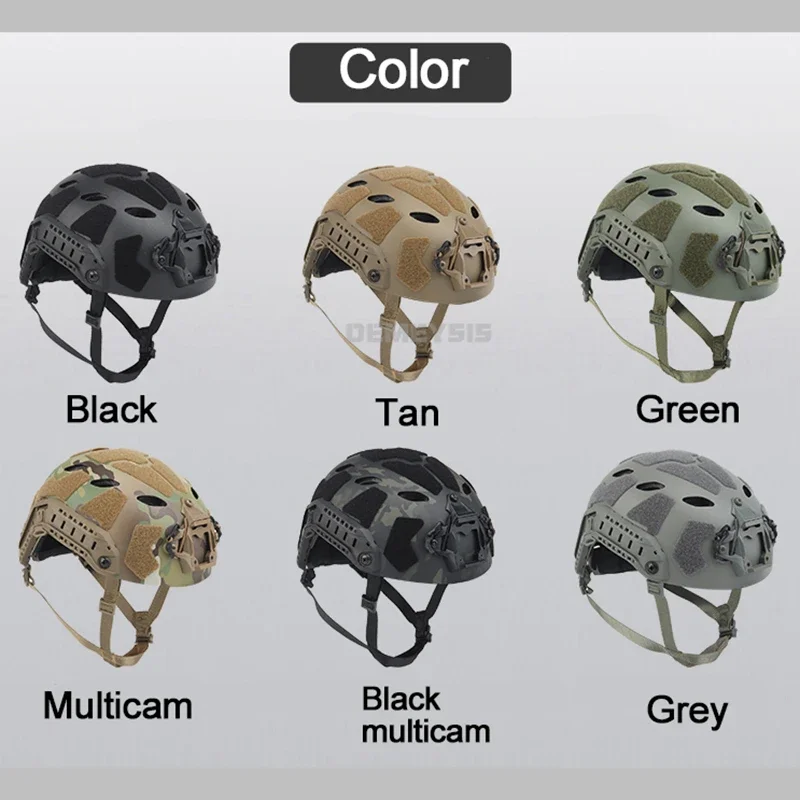 Tactical Fast Helmet Airsoft Military  CS Game Helmets Outdoor Sports Hunting Shooting Paintball Head Protective Gear