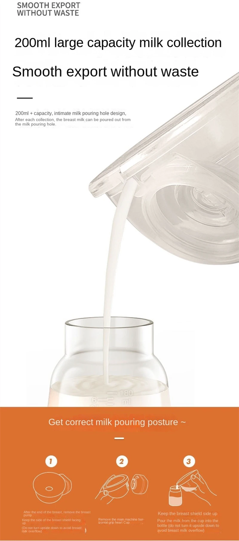 Hands-free Wearable Electric Breast Pump Silent Comfort BPA-free Milk Collection Invisible Automatic Intelligent Portable Travel
