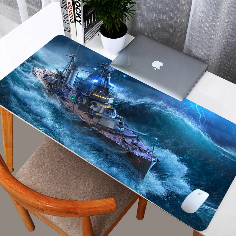 

HD Large World of Warships Laptop Game Mousepad PC Accessories Anti Slip Cool Mouse Pad XXL Keyboard Office Soft Wrist Table Mat