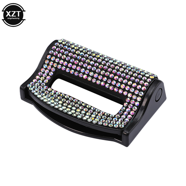 Universal Car Safety Seat Belt Buckle Clip Seat Belt Stopper Car Seat Belt Fixing Clips Bling Car Assessoires for Woman