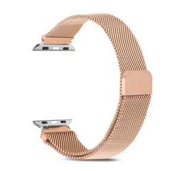 Elegant Milanese Stainless Steel Watch Band Bracelet - 38 40 41mm (RG)