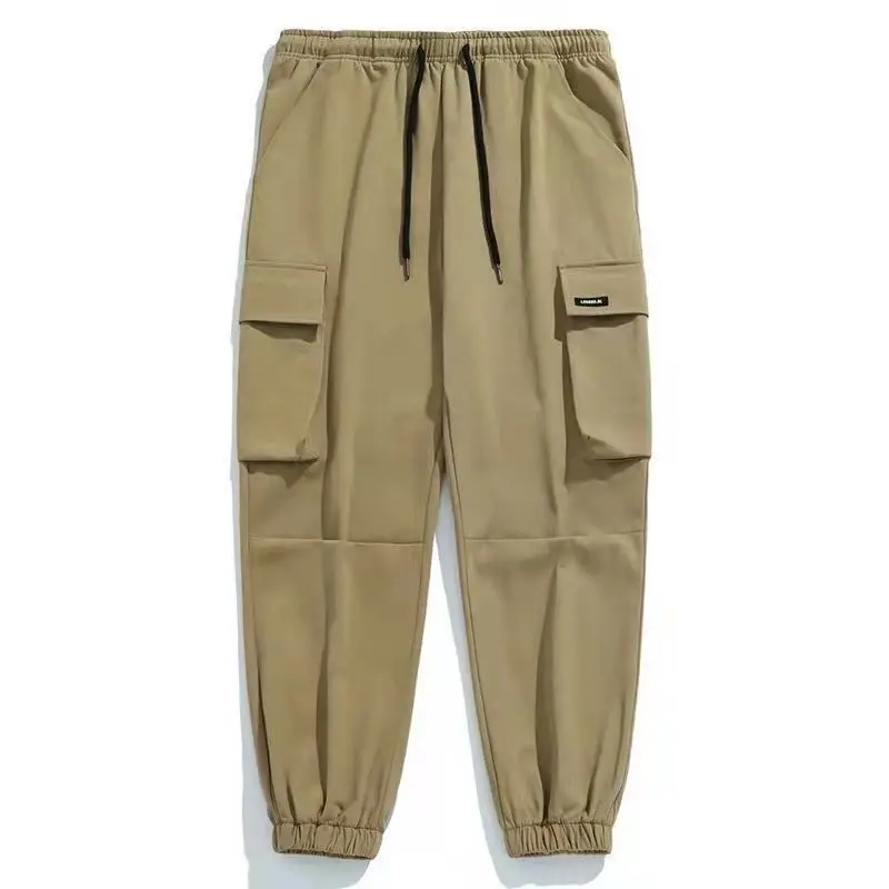 Autumn Winter Fashion Harajuku All Match Cargo Pants Men Loose Casual Hip-hop Trousers Pockets Oversized Streetwear Male Clothes