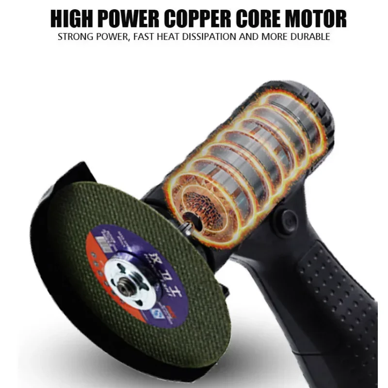 16.8V Mini  Angle Grinder with Rechargeable Lithium Battery Cordless Polishing Machine Diamond Cutting with Accessories Tools 6