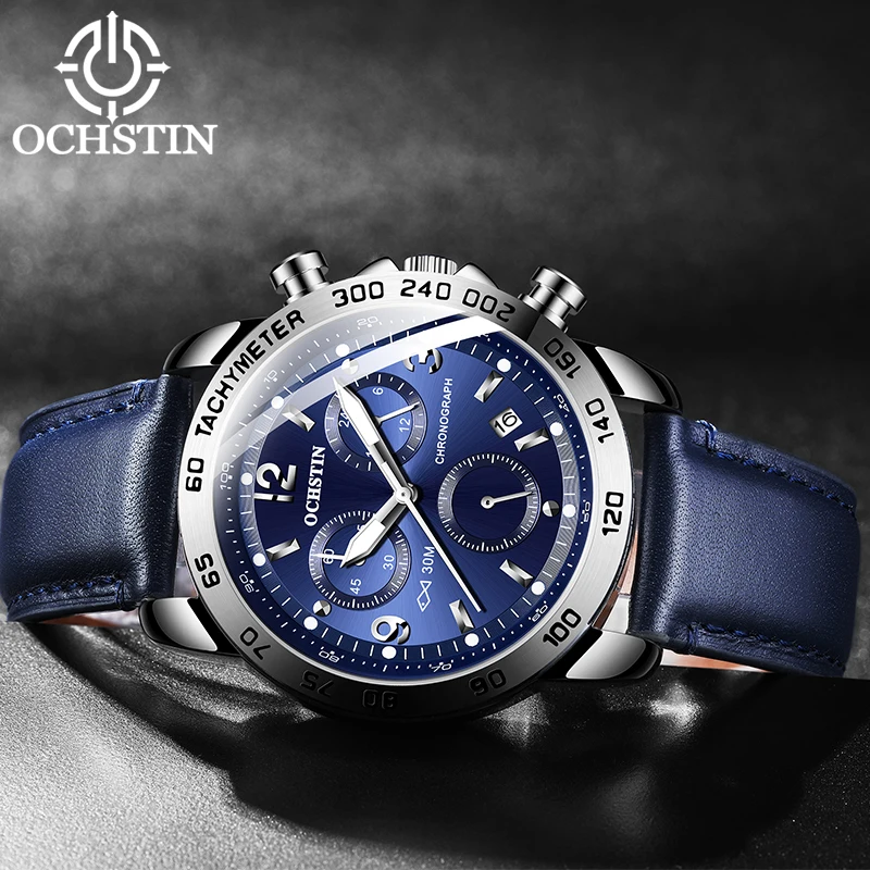Ochstin Sports Street Multi functional Quartz Movement Waterproof Watch New 2024 Pilot Series Men's Quartz Watch