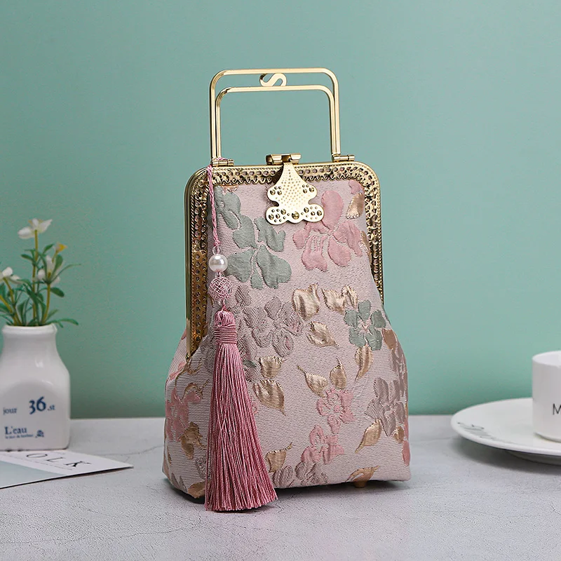 Women handbags chic lay flowers bag