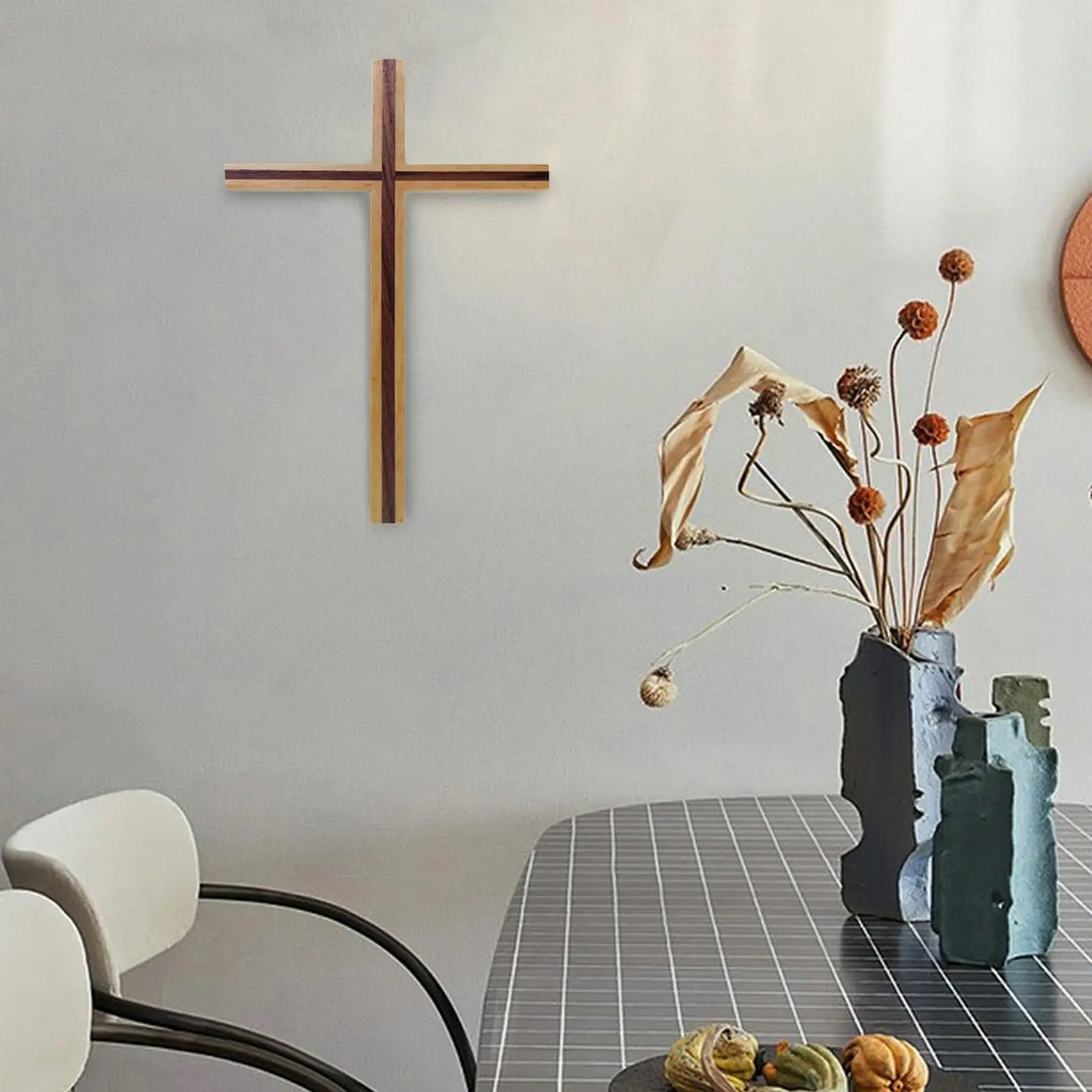 Church Wall Hanging Crucifix Jesus Christianity Wooden Cross wooden cross jesus crucifix sculpture Decorative Bedroom