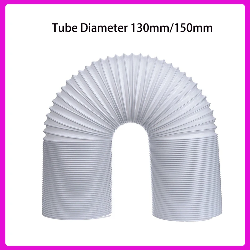 

130/150mm Universal Duct Extension Pipe Air Vent Ducting Flexible Ventilation Ducting Exhaust Outlet Hose Pipe Air Conditioner