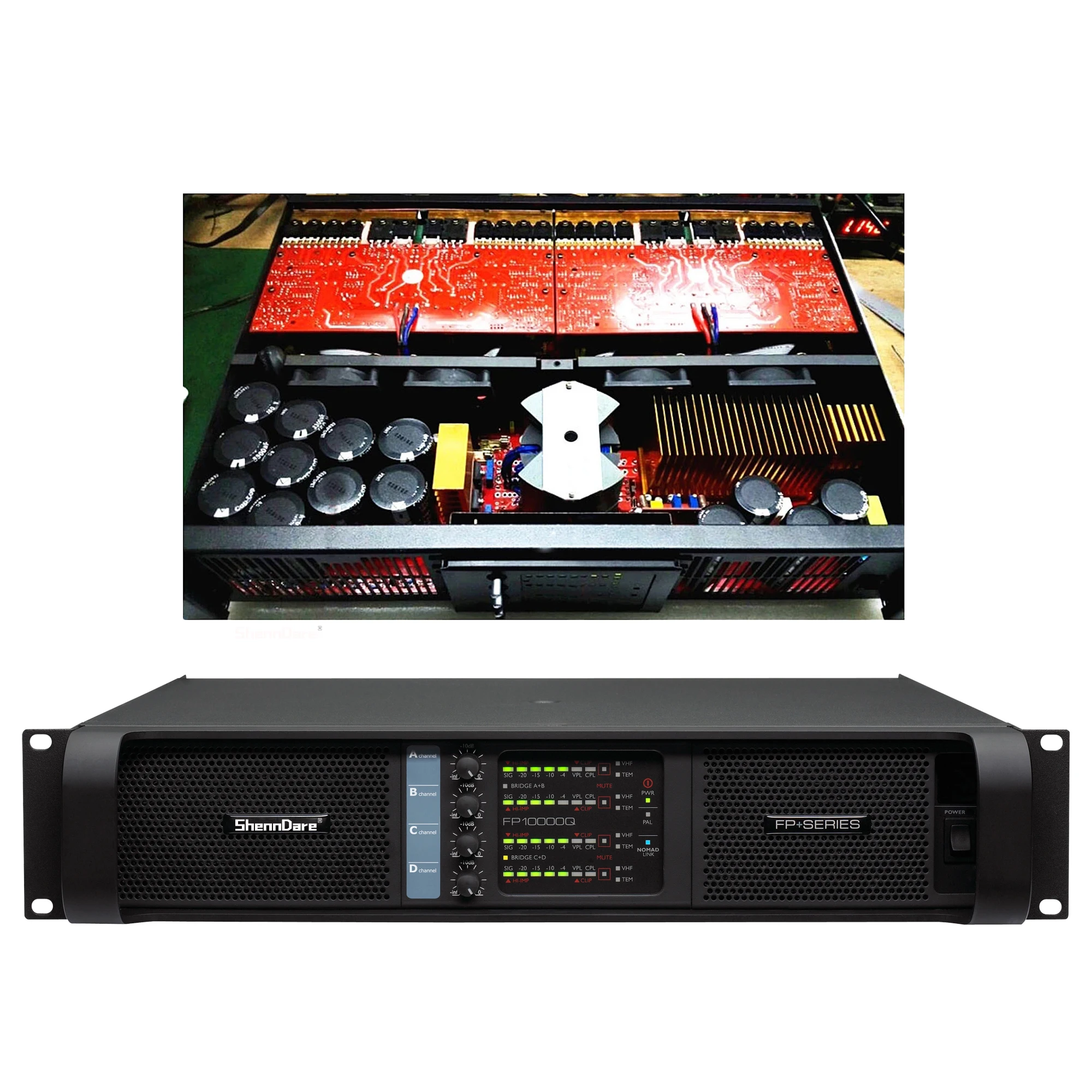 FP10000Q Audio Power Amplifier Channels 4x1350W 10000 Watts, 50 OFF