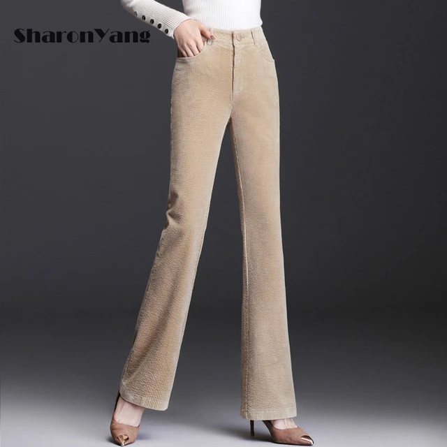 Womens Corduroy Bell Bottom Pants  Corduroy Flare Pants Women - Women  Vintage Solid - Aliexpress