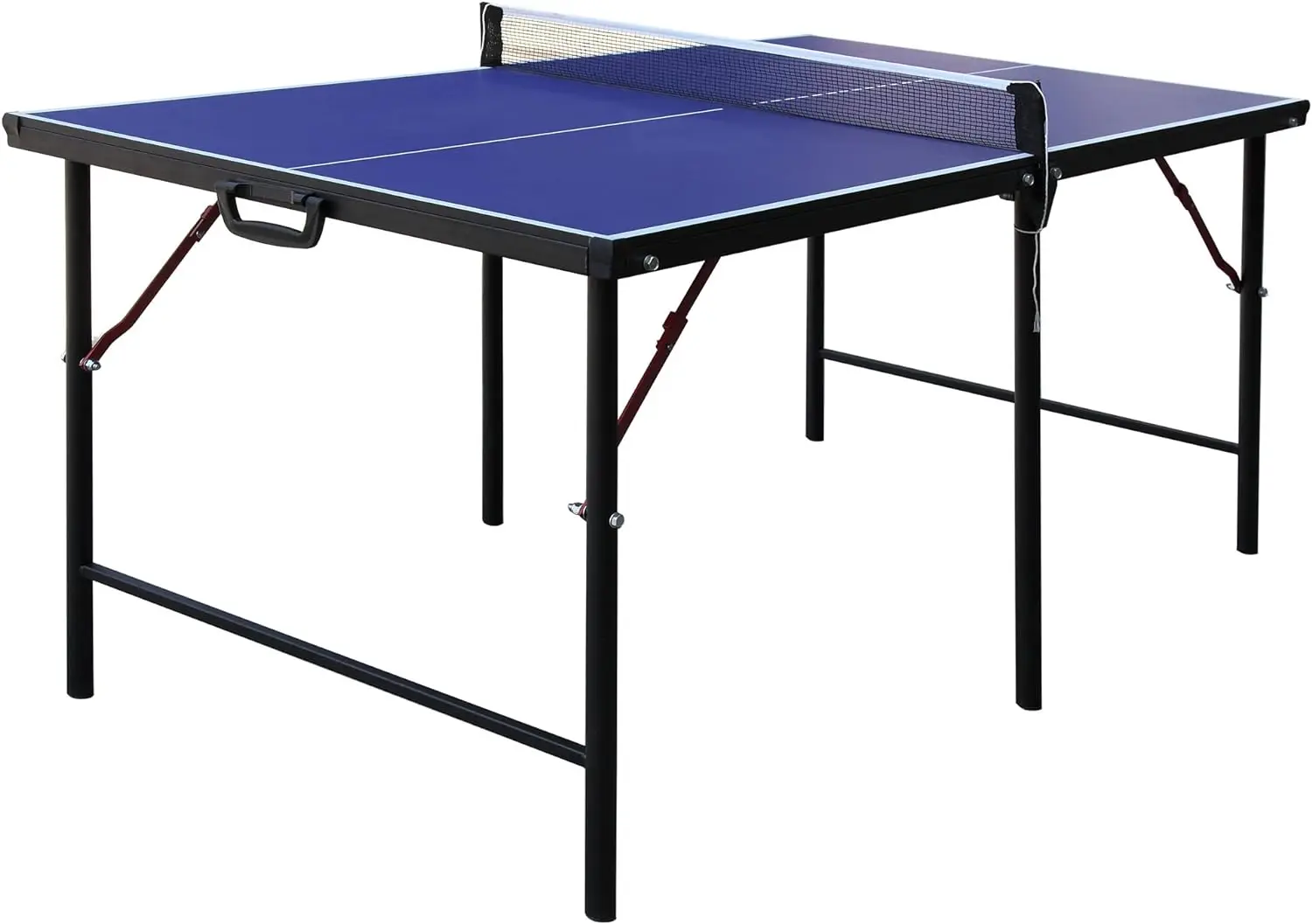 

Crossover 60-in Folding Portable Table Tennis Table \u2013 Perfect Small Space Solution, Blue, 60" Dhs rubber cleaner Glue for p