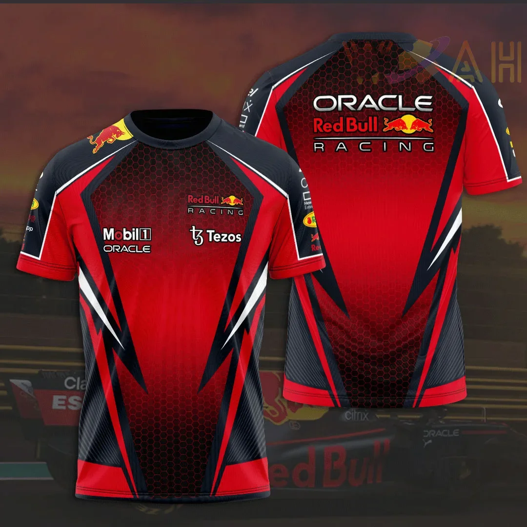 2025 Men’s Red Bull Sports T-Shirt – Racing & Cycling Training Top 5