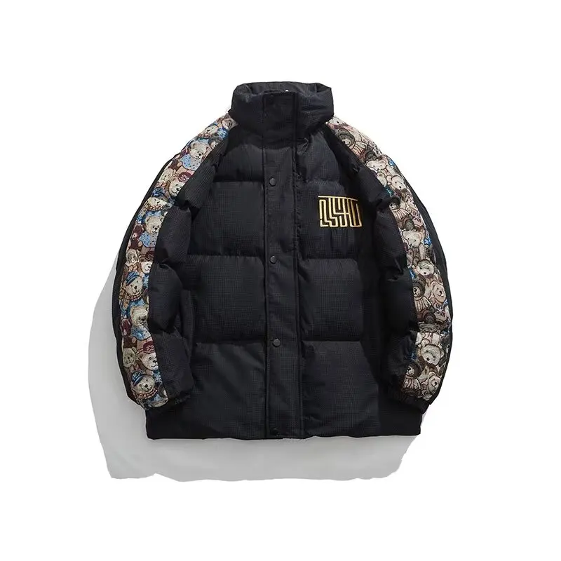 

Men Cotton Padded Winter Jacket 2024 Men New Windbreaker Warm Fashion Jacket Coat Windproof Keep Warm Bread Jacket Men