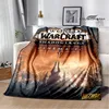Game World of Warcraft Printed Blanket Kids Warm Blanket Flannel Soft and Comfortable Blanket Home travel blanket birthday gift 6
