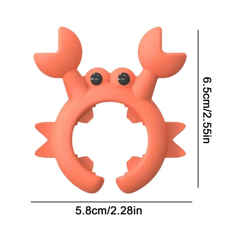 Creative Multifunctional Silicone Crab Utensil Holder Spill Resistant Crab Stove Spatula Rack Multi-Purpose Spatula Rack