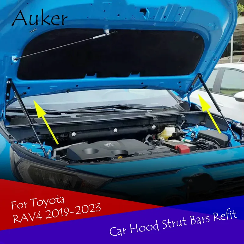 For Toyota RAV4 XA50 2019 2020 2021 2022 Car Front Hood Engine Cover Hydraulic Rod Strut Spring Shock Bars Bracket Car-Styling