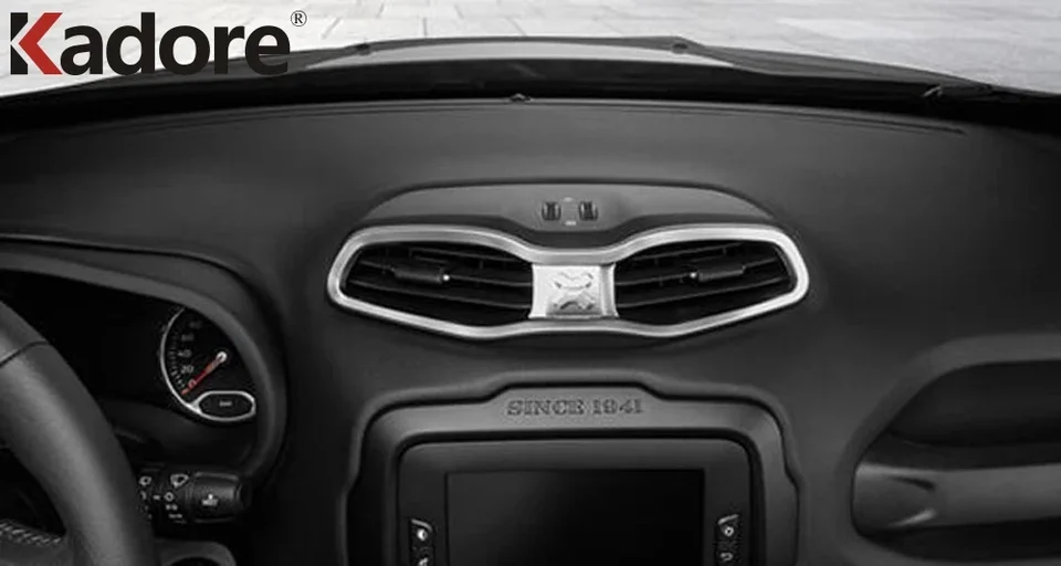Centro Console Cruscotto Sedile di Calore Interruttore di Pulsante del Pannello di Copertura Trim per Jeep Renegade 2015 2016 2017 2018 2019 Stampaggio Accessori  34
