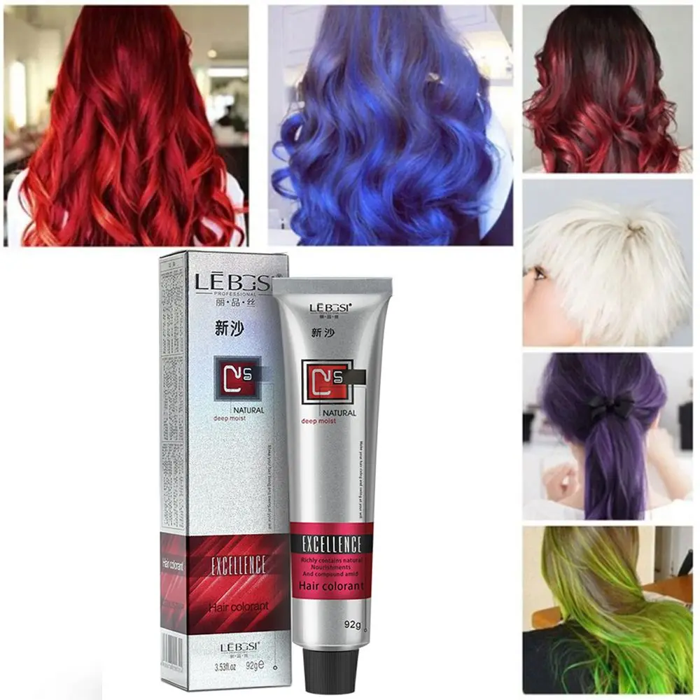 Fashion 6 Colors Men Women Natural Hair Care Styling Tools Hair Dye Tint Hair Coloring Cream Semi Permanent Aliexpress