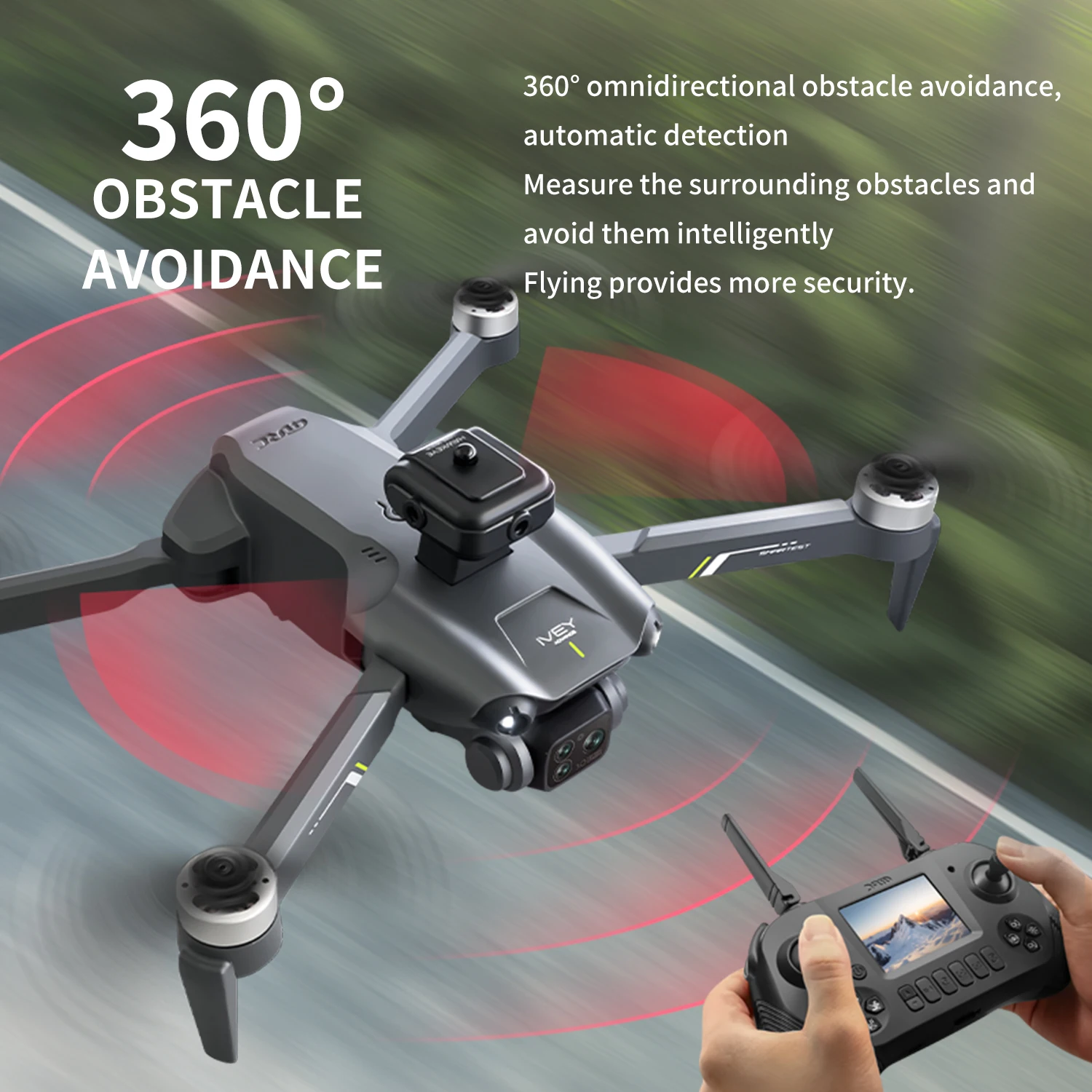 새로운 V28 MAX 드론 8K 전문 스크린 WIFI FPV 장애물 회피 브러시리스 모터 원격 제어 Quadcopter Dron Toys