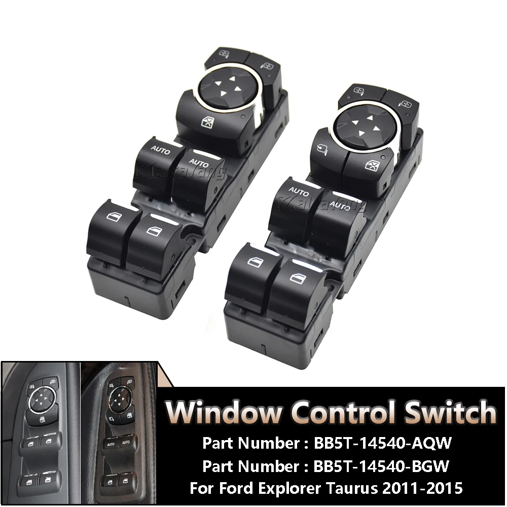 

BB5T-14540-AQW BB5T-14540-BGW For Ford Explorer Taurus 2011 2012 2013 2014 2015 Electric Power Window Control Switch Button