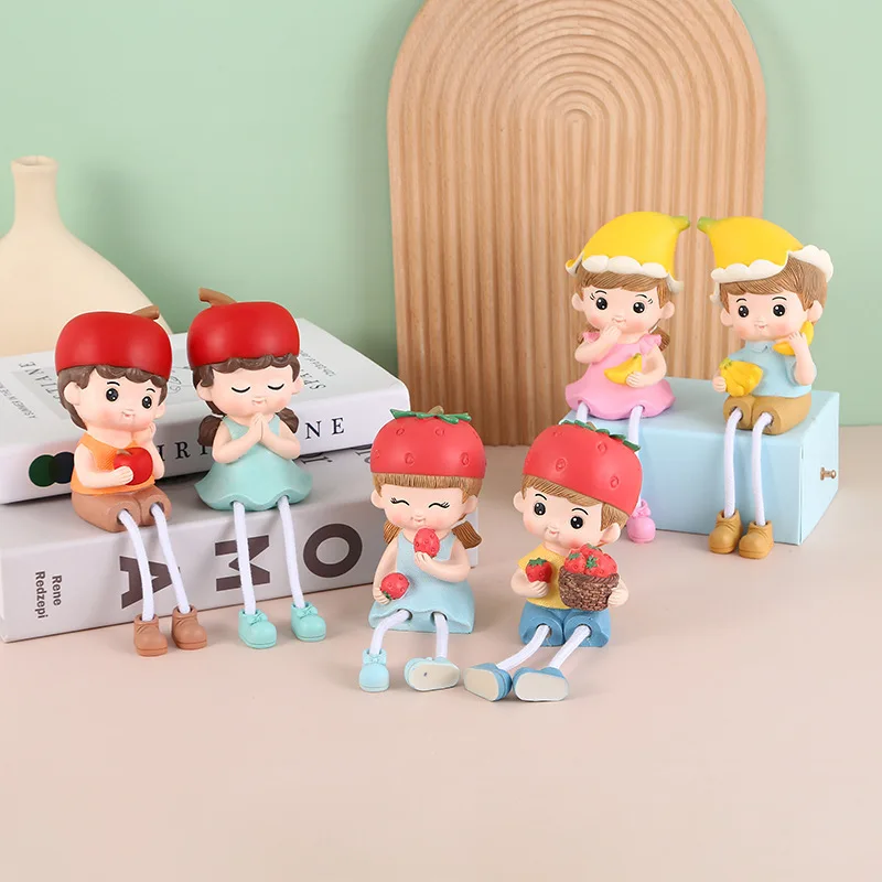 

Cartoon Resin Cute Wind Pendant Doll Decoration Home Tabletop Decoration Figure
