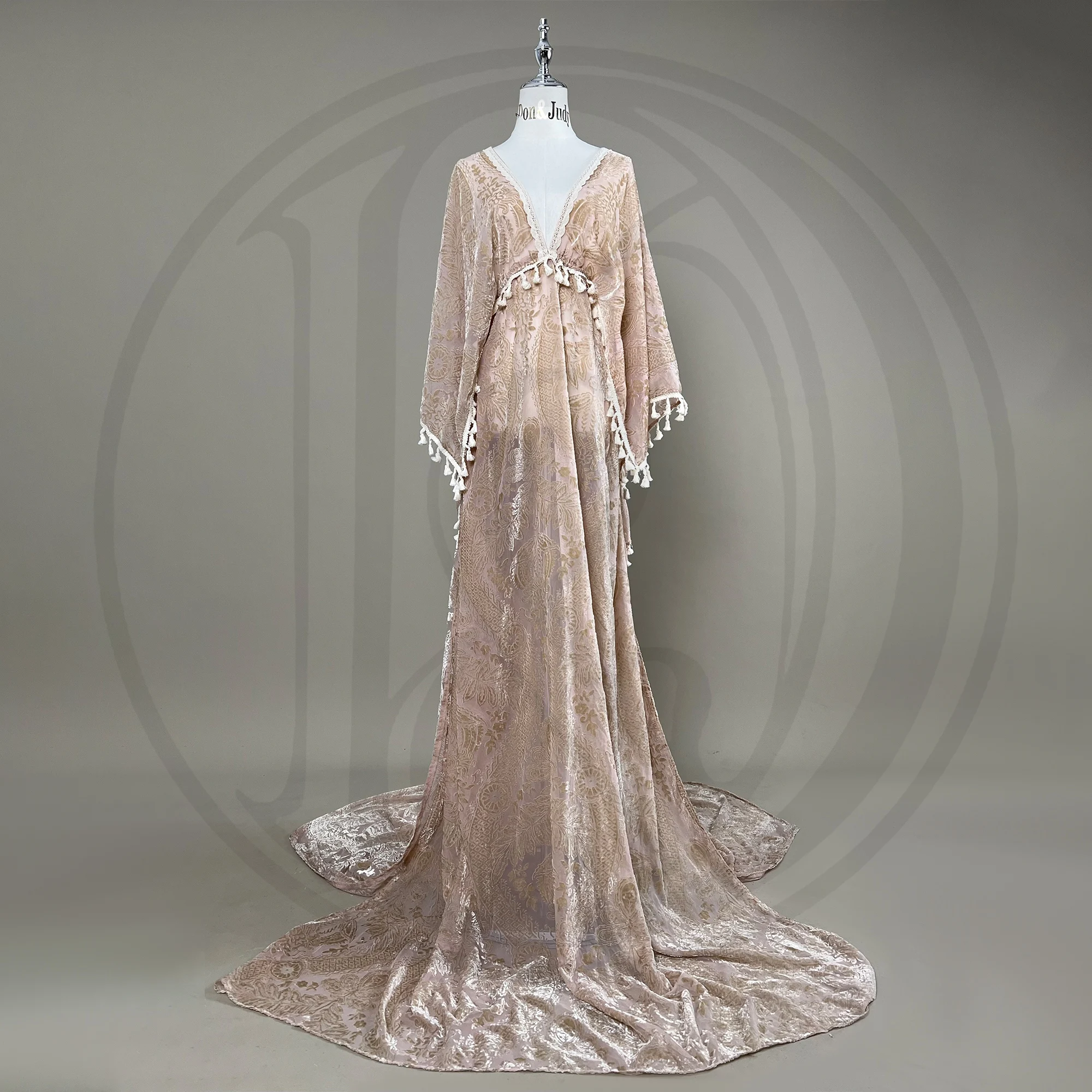 Don&Judy Maternity Dress Clothes for Pregnant Women Boho V-neck Side Slit  Dresses Elegant Wedding Evening Party Photoshoot Dress - AliExpress 1501