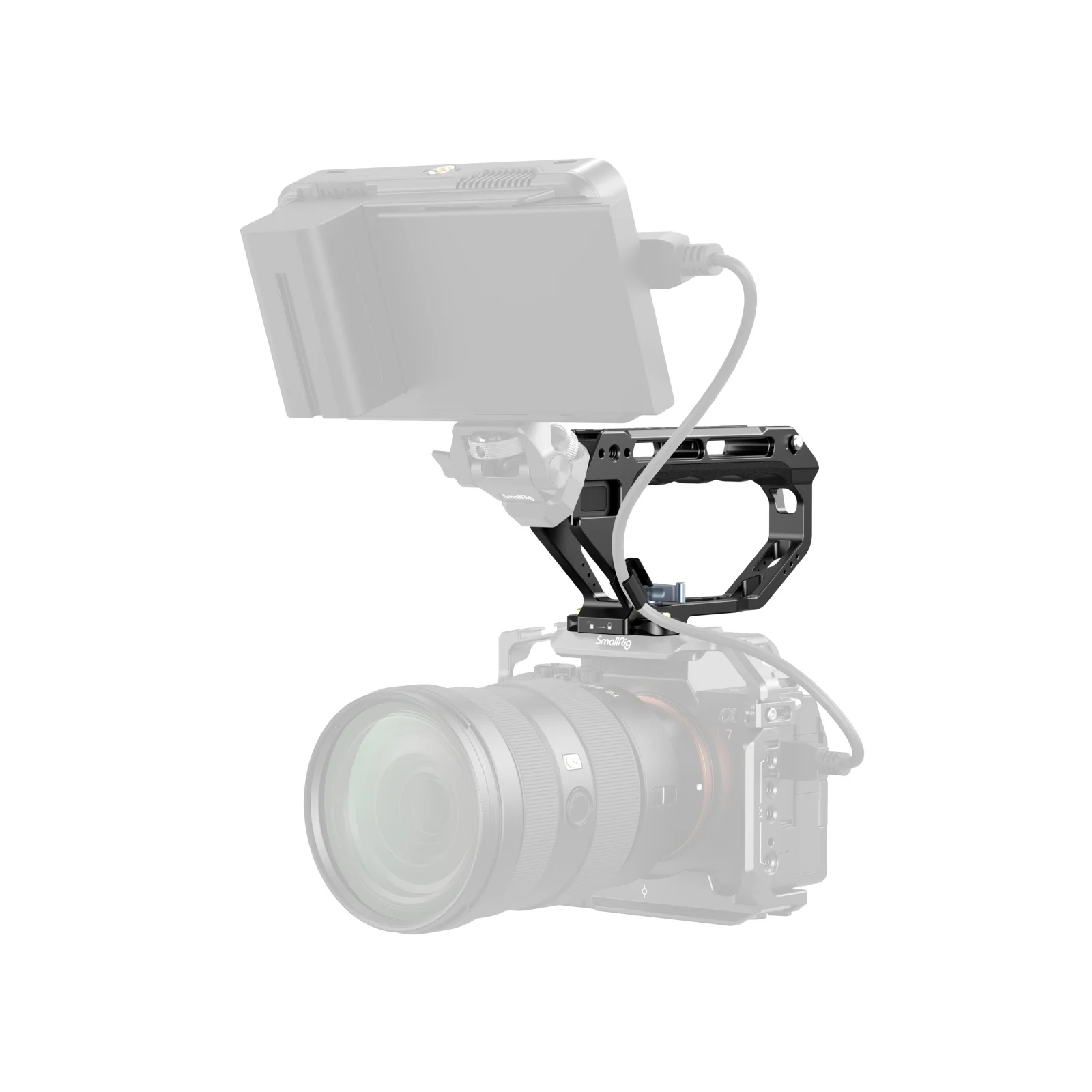 SmallRig D-Style Top Handle with NATO Clamp Multiple Mounting Interfaces Can Mou